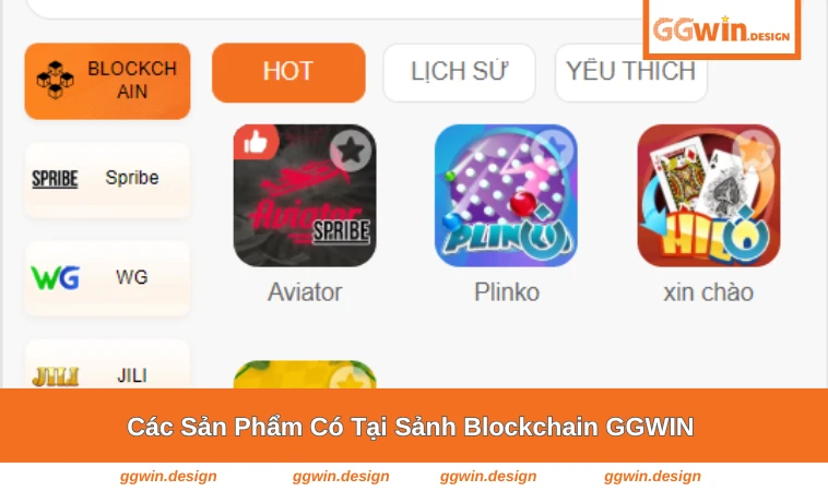 Các trò chơi bài và slot tại sảnh blockchain