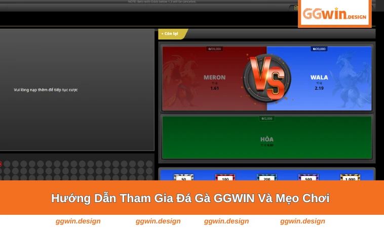 Người chơi GGWIN theo dõi trận gà và đặt cược thông minh