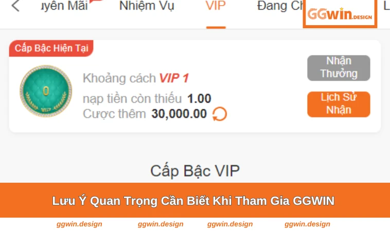 Những lưu ý quan trọng để chơi GGWIN an toàn và hiệu quả