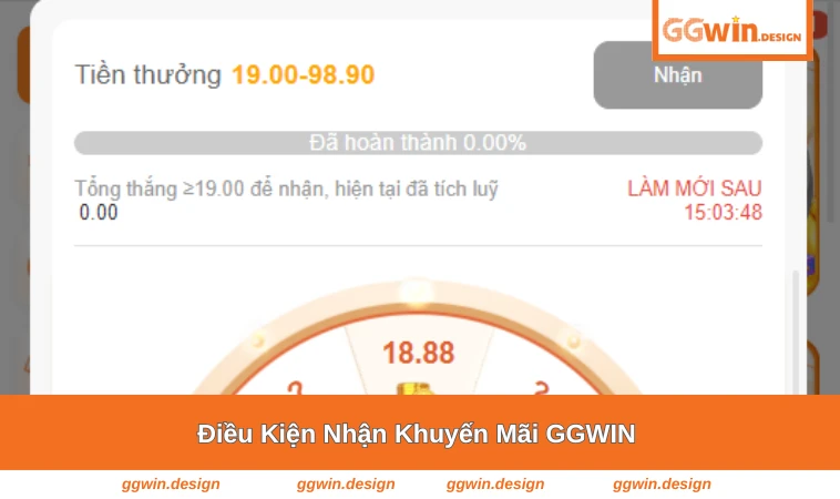 Hướng dẫn điều kiện nhận khuyến mãi tại GGWIN