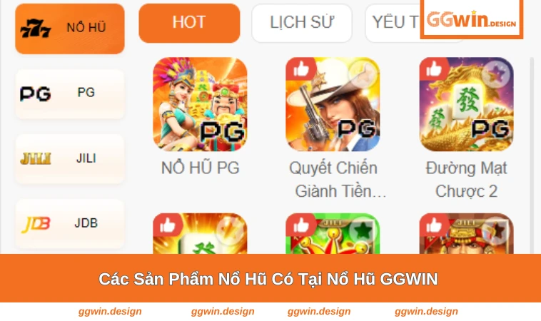 Nổ Hũ GGWIN 2 Các dòng game nổ hũ đang được nhiều người chọn tại GGWIN